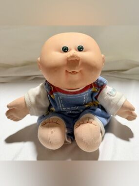 Vintage 1978 1983 CABBAGE PATCH KID  12” Bald , Green Eyes (Read Description)